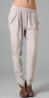 3.1 Phillip Lim Draped Tapered Trousers with Chiffon Ribbon