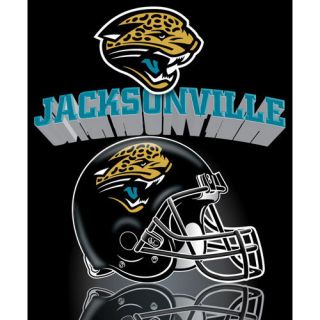 Jacksonville Jaguars Light Fleece NFL Grid Iron Blanket