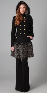 Rachel Zoe Betty Coat with Fur