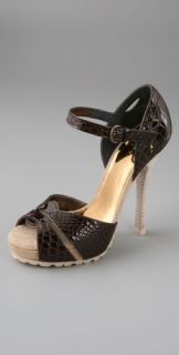 Barbara Bui Instep Platform Sandals with Ripple Sole