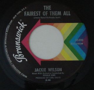 JACKIE WILSON Whispers/Fairest Of Them All BRUNSWICK Northern Soul 45