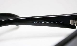 Black Dolce & and Gabbana Sunglasses D&G 2075S 6113 Wrap Sport Italy
