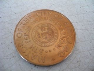 Mayor Richard J Daley Inauguration Commemorative Coin