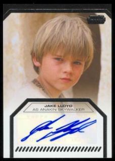  Wars Galactic Files Autograph Jake Lloyd as Anakin Skywalker