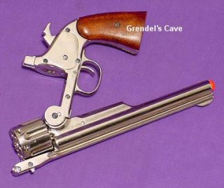 1869 Schofield 45 Revolver Pistol Nickel Old West Gun