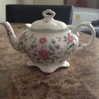 James Kent Chinese Rose Old Foley Tea Pot and Lid 3 Cup 4