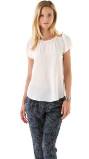 Girl. by Band of Outsiders Knotted Short Sleeve Shirt
