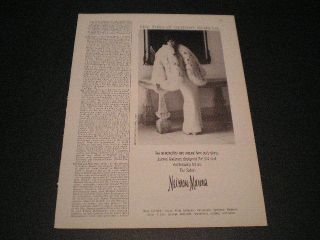 1983 James Galanos Ladys Mink Fur Coat Ad