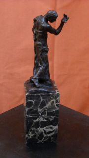  Burghers of Calais Bronze Statue Pierre de Wiessant Sculpture 2