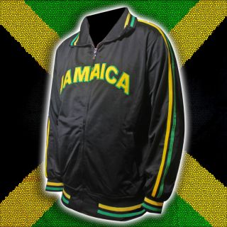 Jamaica Rasta Usain Track Football Soccer Jacket Ja