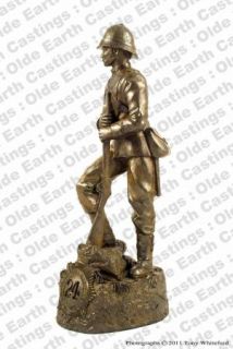 Zulu Wars 24th Foot Cold Cast Bronze Military Statue Sculpture