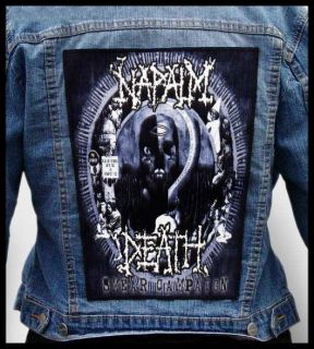 Napalm Death Huge Back Jacket Patch Repulsion Brujeria Suffocation