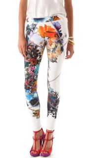 Cynthia Rowley Forced Perspective Floral Leggings