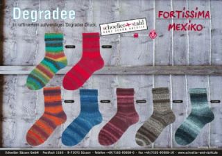 Schoeller Stahl Fortissima Mexiko Sock Yarn 4ply Degradee 100g Ball