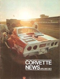 April May 1971 Corvette News John Greenwood Blue Flame 200 Vette Drag