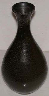 Bizen Style Studio Art Pottery Vase 11 Signed Dated