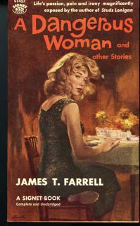  Woman Other Stories 1957 Signet Paperback GGA James T Farrell