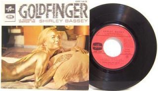 Shirley Bassey James Bond Goldfinger France Import EP With Picture