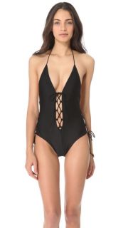 Thayer Lace Up One Piece Swimsuit