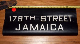 NYC Subway Roll Sign 179th Street Jamaica Queens New York NY