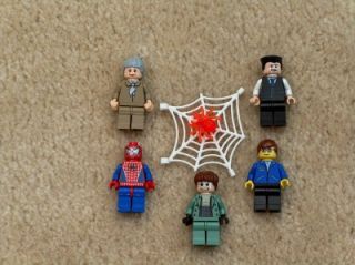 Lego Lot of 5 Spiderman Minifig,Minifigures, Spiderman,Doc Ock,Aunt