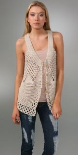 Free People Oversized Crochet Vest