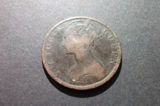 1899 Queen Victoria Hong Kong One Cent Coin