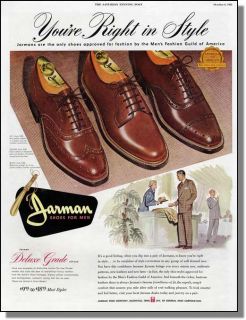 1951 Jarman Mens Dress Shoe Styles Print Ad