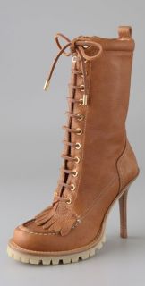 Tory Burch Trigg Lace Up Hiking Boots