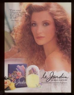 1985 Jane Seymour Photo Le Jardin Perfume Print Ad