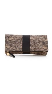 CLARE VIVIER Lace Fold Over Clutch
