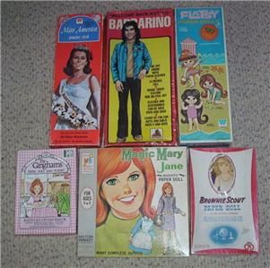  Paper Dolls Brownie Scout Mary Jane Miss America 1960s 1970s