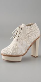 Opening Ceremony Chantal Lace Platform Booties