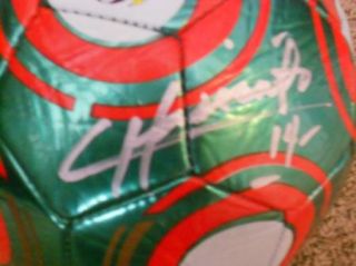 Javier Chicharito Hernandez Autographed Mexico Soccer Ball Manchester