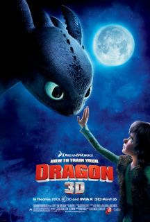   to Train Your Dragon movie Promo Poster I Jay Baruchel Gerard Butler