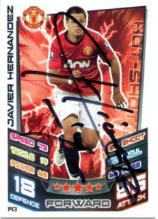 Javier Hernandez Chicharito Signed 2013 Topps Manchester United Card