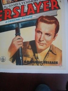 Deerslayer Bruce Kellogg Jean Parker Original Movie Poster Linen
