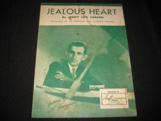 Jealous Heart 1944 Al Morgan Jenny Lou Carson 4212