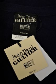 Jean Paul Gaultier Maille Femme Asymmetric Knit Wrap Dress Sz M Purple