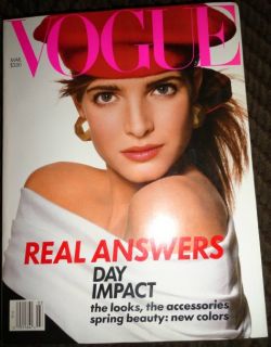 Vogue 3 1988 Stephanie Seymour Linda Evangelista Paulina Porizkova