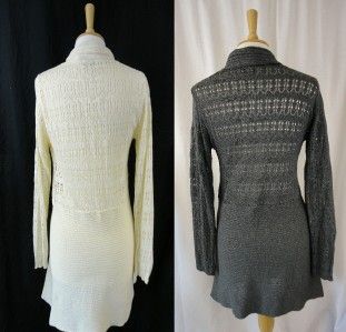  Knitted waterfall cardigan/ jacket   cream or grey by Jennifer Taylor