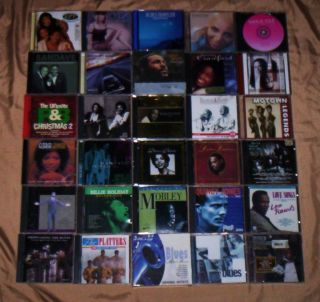 Large Lot of R B Rhythem Blues Jazz Soul Pop Funk CDs Rawls Vandross
