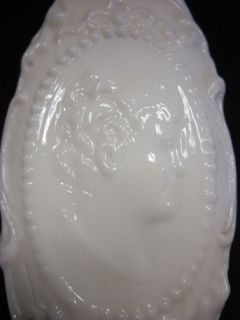 Milk Glass Covered Dish with Jenny Lind