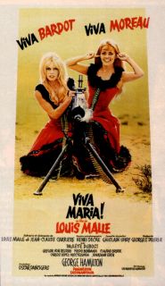 Viva Maria Brigitte Bardot Jeanne Moreau Movie Poster 2