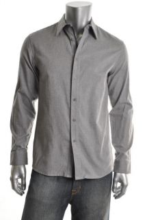  New Jeremy Gray Pattern Long Sleeve Button Down Shirt M BHFO