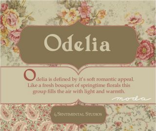 Odelia Moda Jelly Roll 2 5x44 Fabric Strips Rolls
