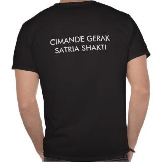 Silat Cimande Gerak Satria Shakti Black T T shirt 