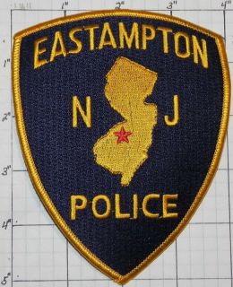 New Jersey City of Eastampton Police Dept Patch