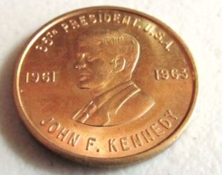 JOHN F. KENNEDY 35th PRESIDENT U.S.A. 1961 1963 COIN BOTH SIDES SAME