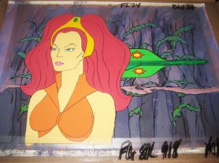 1970s Flash Gordon Princess Aura Production Animation Cel OBG